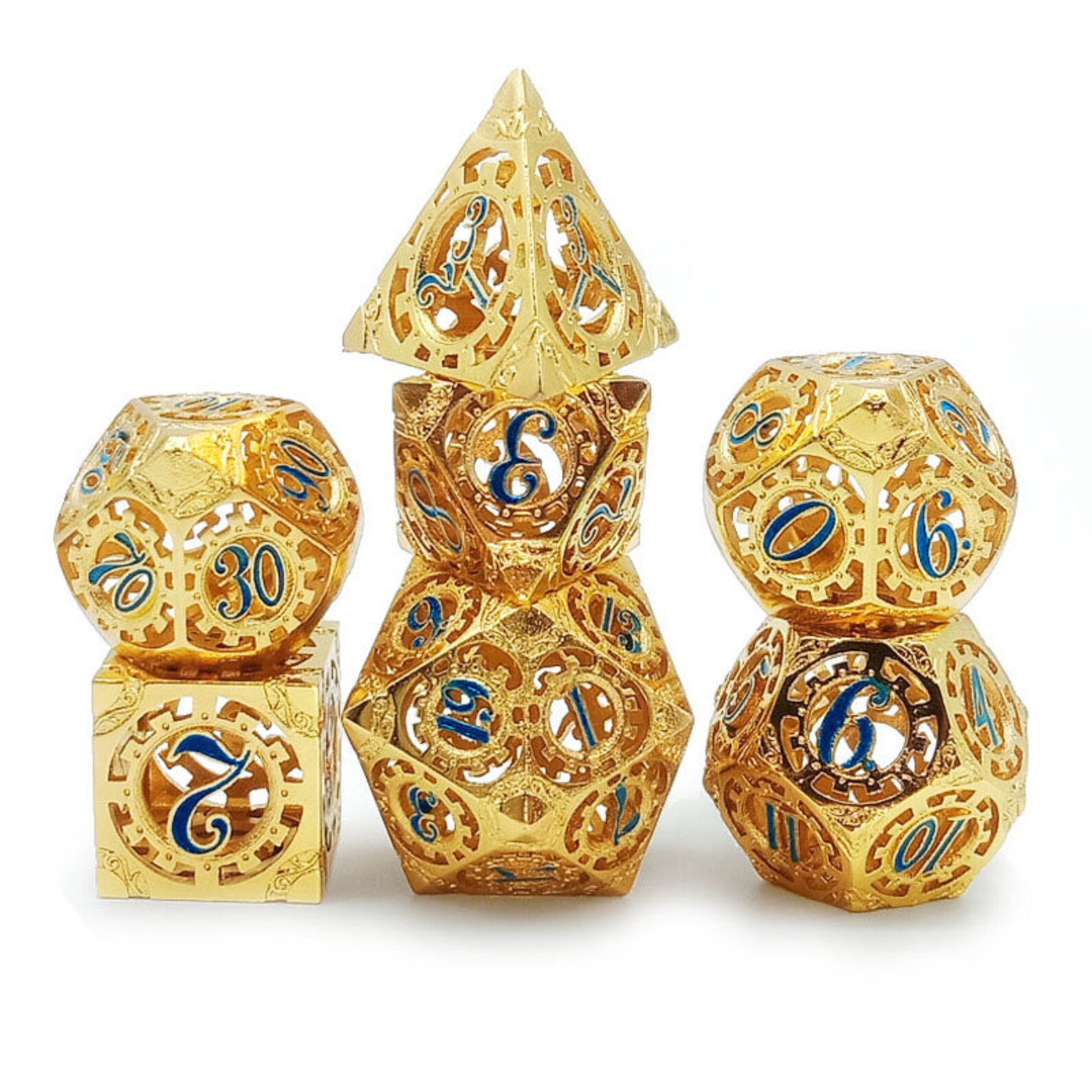 Metal Dice Set D&D Dice for Dungeons and Dragons Hollow Etsy