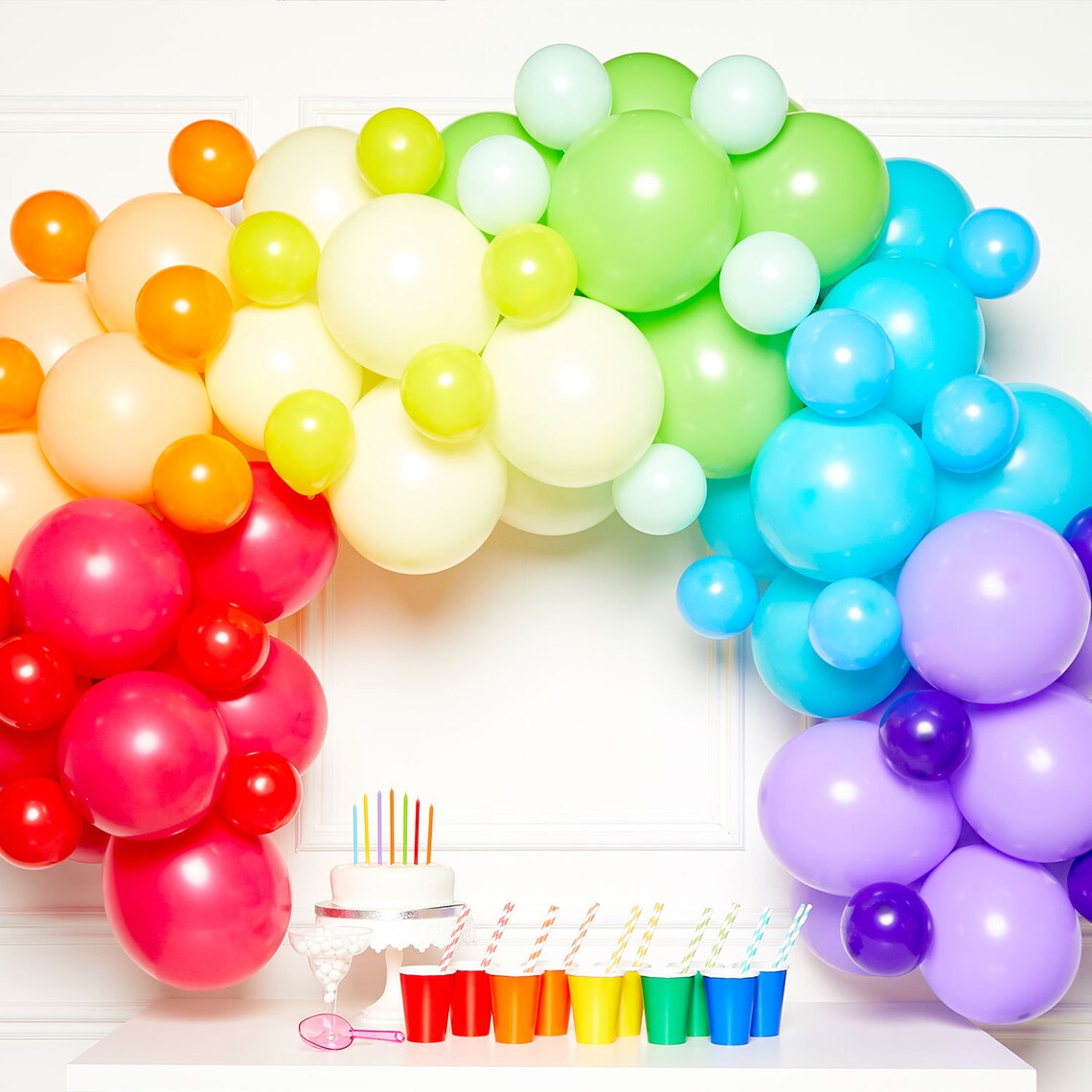 Rainbow Colour DIY Garland Balloon Kit Etsy
