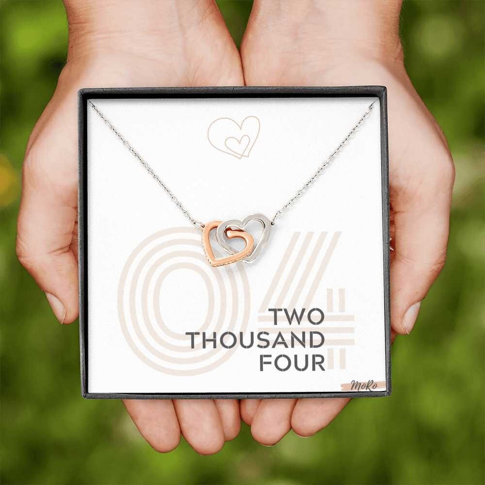 2004 Birth Year Necklace for Women 