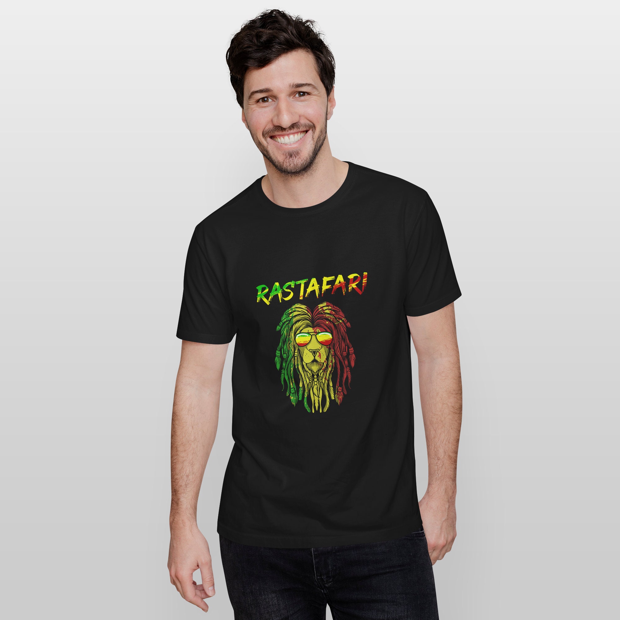 Camiseta Reggae Camiseta Rasta Camisa Rastafari Camiseta - Etsy España