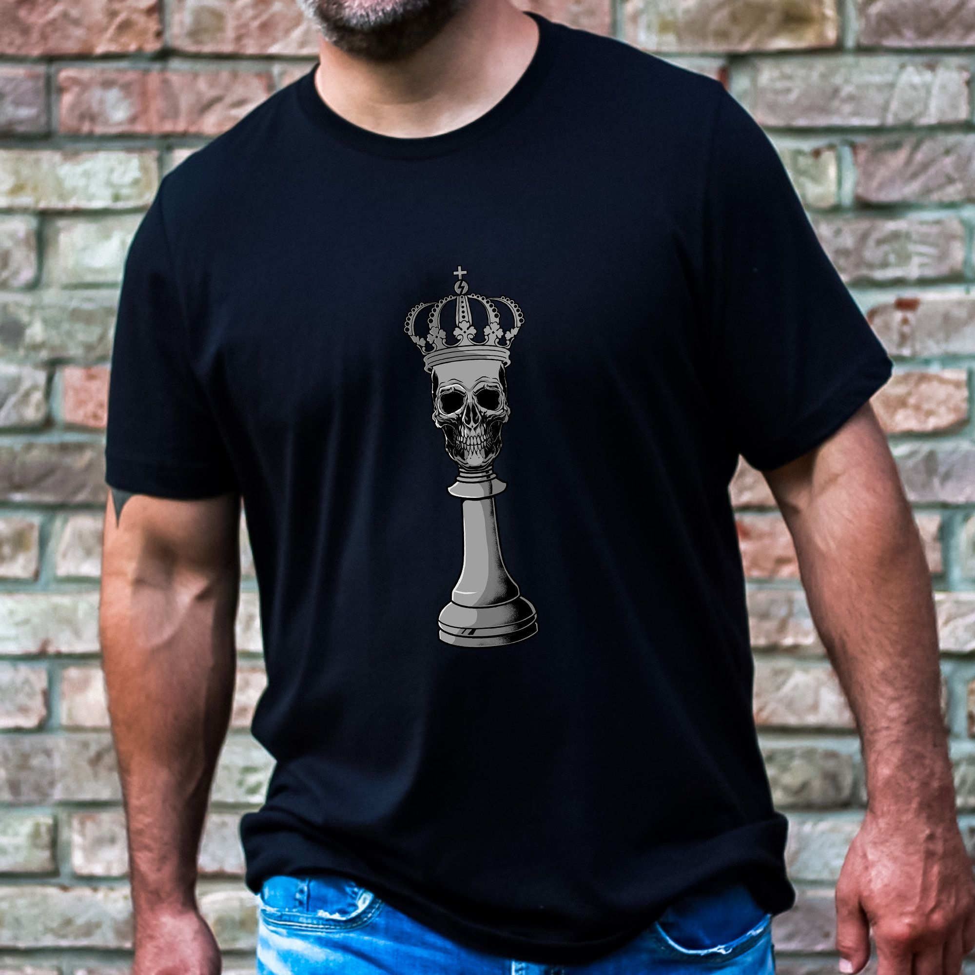 Camiseta De Ajedrez – Diseño De Peón Y Reina Con Frase, Regalo Original Para Jugadores Y Maestros De Ajedrez