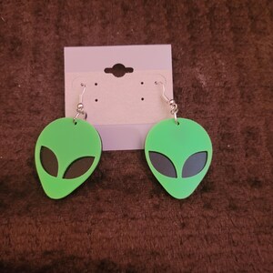 Alien earrings
