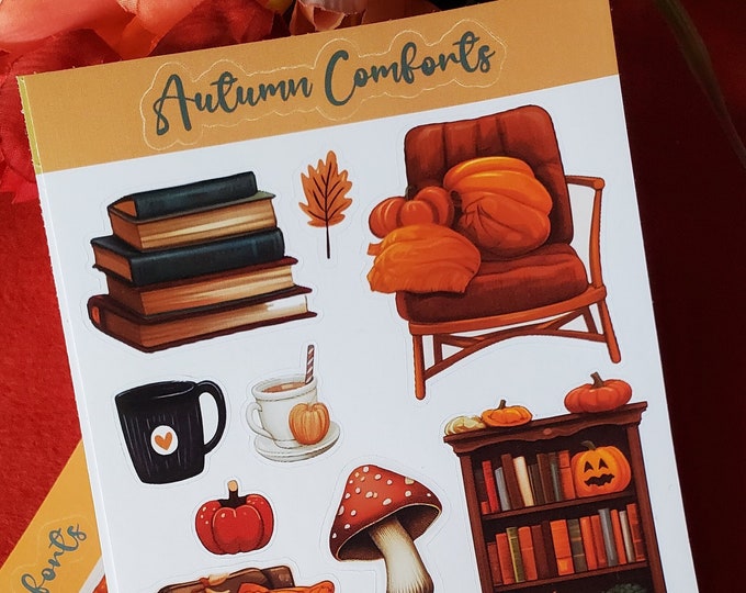 OOPSIES: Autumn Comforts Sticker Sheet, Planner Stickers, Journaling Stickers, Bujo Stickers