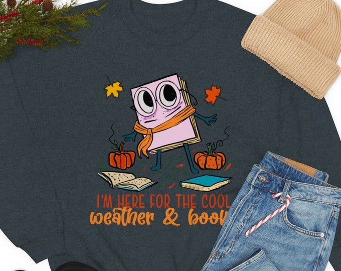 Bookie Booktrovert Fall Sweatshirt, Bookish Merch, Bookish Sweatshirt, Bootrovert Merch