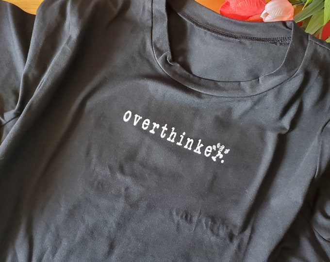 BOOKISH REFURB: Overthinker Crop Top Size L, For Overthinkers, It's Okay To Not Be Okay, Overthinking Everything