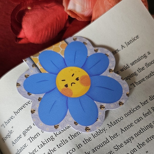 Grumpy Sunshine Magnetic Bookmark, Flower Magnetic Bookmark, Daisy Lover, Gift for Readers, Romance Tropes, Romance Reader, Bookish Gift