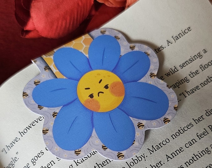 Grumpy Sunshine Magnetic Bookmark, Flower Magnetic Bookmark, Daisy Lover, Gift for Readers, Romance Tropes, Romance Reader, Bookish Gift