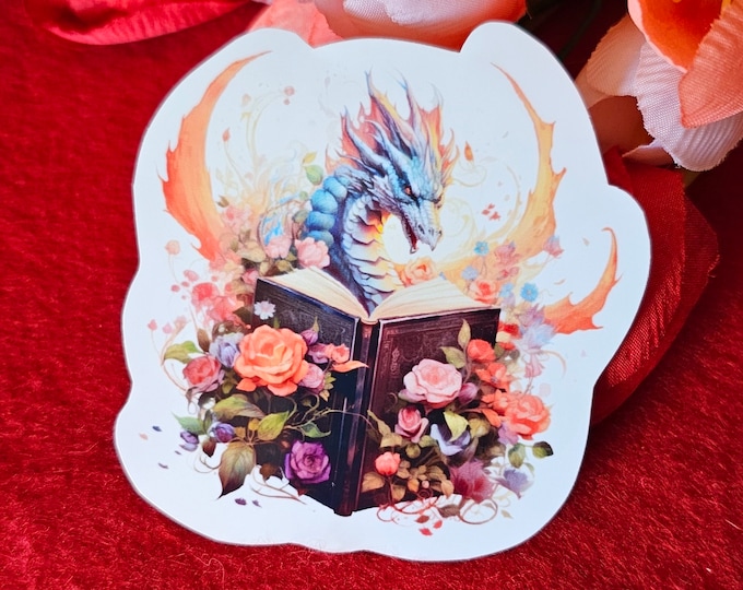 Dragon Shifter Romance Vinyl Sticker, Fantasy Sticker, Dark Romance, Romance Readers, Bookish Sticker, Kindle Sticker, Dragon Romance