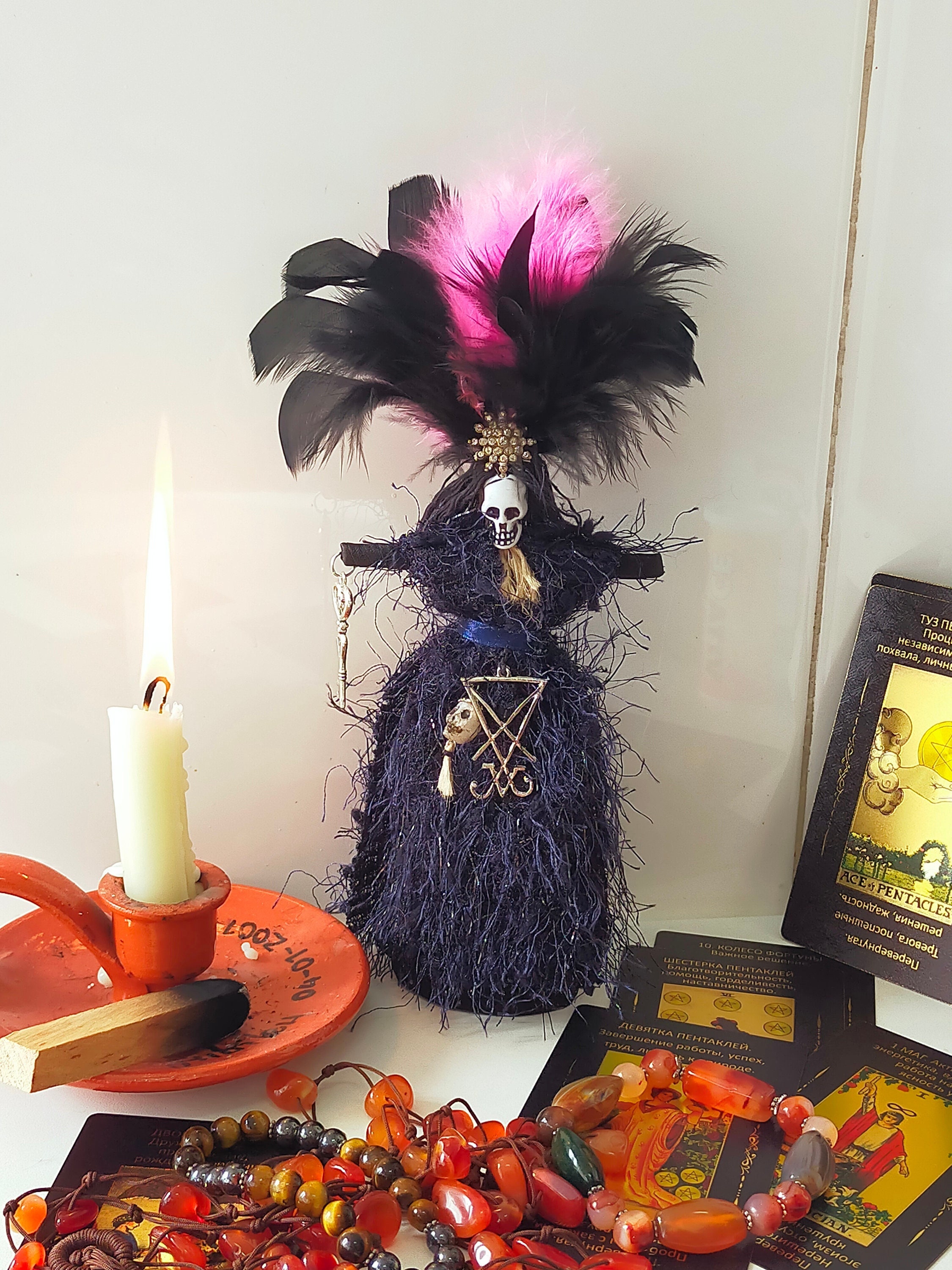 Spell Black Candles 6 Pack 36 Velas Negra rituales espiritual Santeria  brujeria