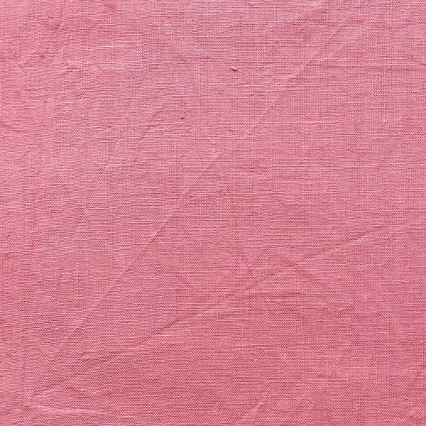 Stock d'invendus des années 80 vintage soviétique Chintz Rose Rose couleur unie par mètre Calico coton URSS mince doux Antique bébé enfants vêtements Lingerie