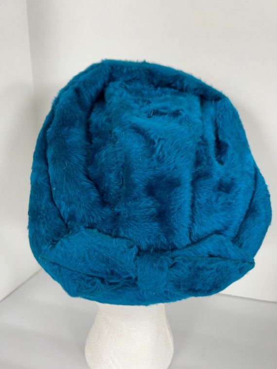 Vintage 1960's Blue Turban Style Hat by EMME - image 3