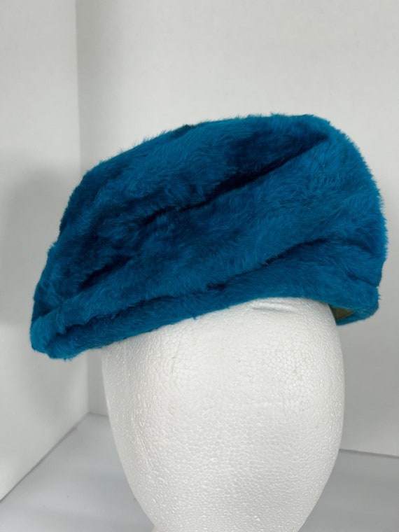 Vintage 1960's Blue Turban Style Hat by EMME - image 1