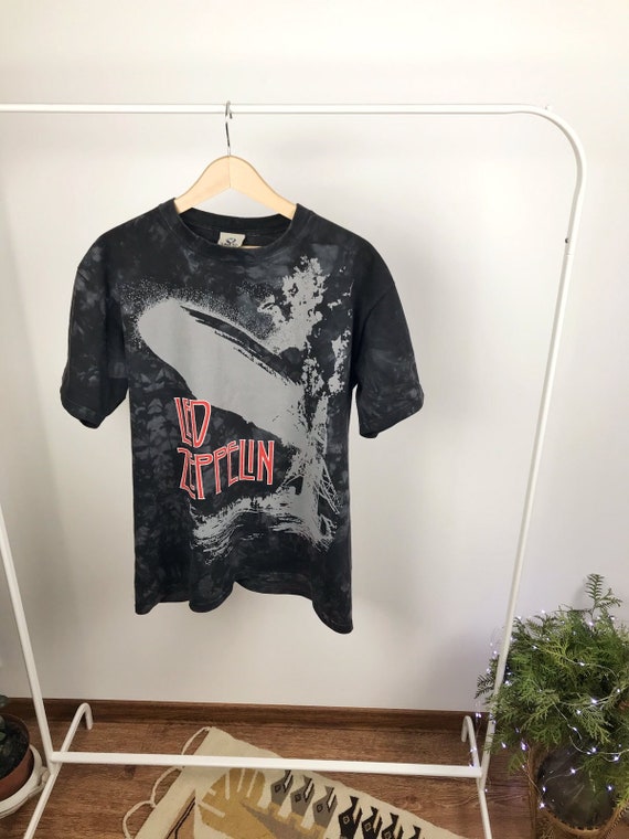 Liquid Blue t shirt Vintage Led Zeppelin Size L 90
