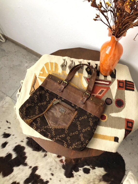 Authentic Dolce Gabbana Vintage Brown D&G Corduroy