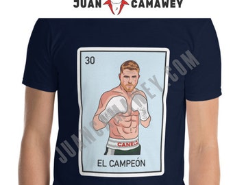 EL Canelo Lottery El Campeón - El Canelo Mexican Boxer T-Shirt - Mexican Loteria - El Canelo Alvarez - Juan Camawey - Canelo Boxing