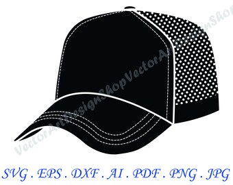 Download Clip Art Baseball Cap Outline Svg Dad Hat Sports Clothing Fashion Design Cartoon Black White Sketch Clipart Vector Cricut Cutting Files Download Art Collectibles