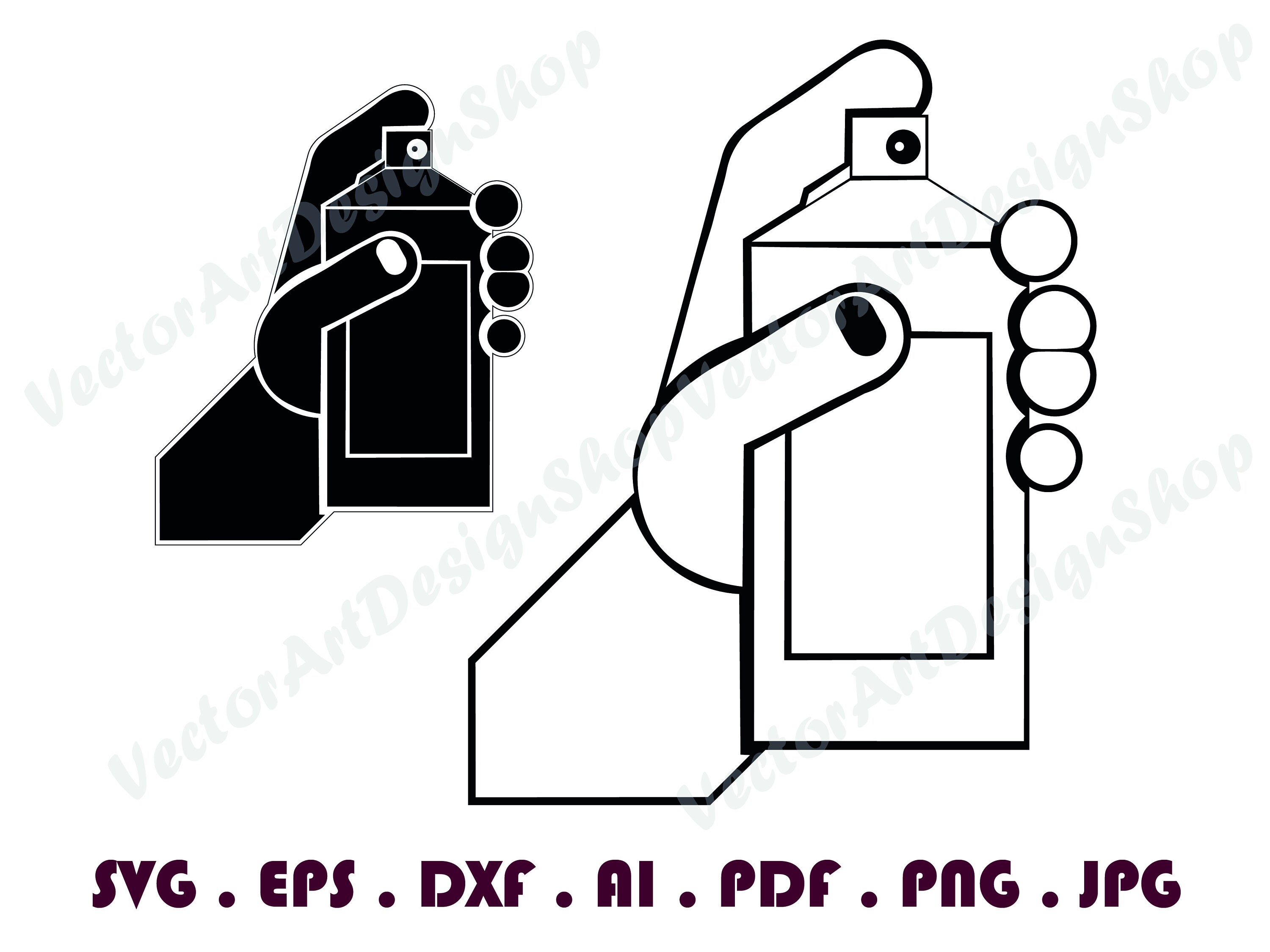 Spray Can 1 Spray Can SVG Deodorant Hairspray Can SVG Etsy