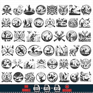 Jagd SVG Bundle, Jäger SVG Schnittdateien, Hirsch Jäger svg, Fasan Jagd SVG, Entenjagd svg, Cricut, Clipart, Vektor, Kontur, png