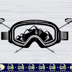 Skiing SVG 2 Ski Svg Ski Helmet Svg Ski Goggles Svg Ski - Etsy