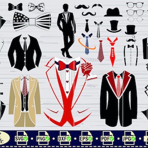 Smoking SVG Bundle, #2, Smoking SVG Bundle, Anzug Clipart, Anzug Bundle svg, Cricut, Tuxedo geschnitten Datei, Tuxedo Clipart, Vektor, Hochzeit svg, Cart Suit svg