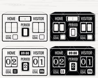 Scoreboard SVG, Soccer Scoreboard Svg, Scoreboard Clipart, Scoreboard Files for Cricut, Scoreboard Cut Files For Silhouette, Png, vector,