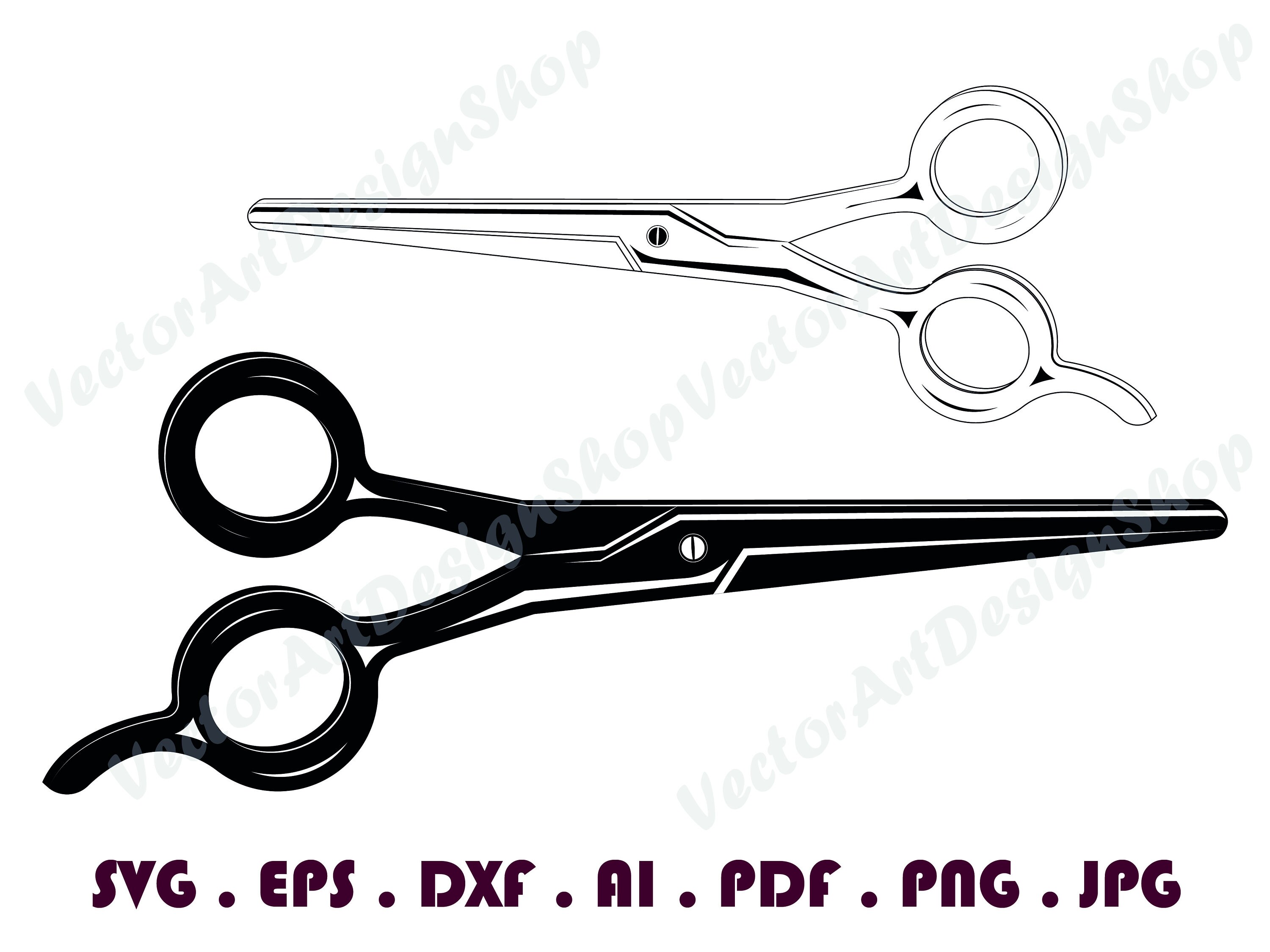Shears 1 SVG Barber Scissors Svg Hair Stylist Svg Shears Etsy