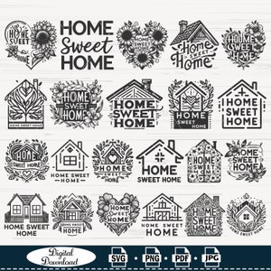Zuhause, süßes Zuhause Svg Bundle, Schnittdatei, Zuhause, süßes Zuhause Svg, Zuhause, süßes Zuhause Design, süßes Zuhause Clpart, süßes Zuhause svg, Haus svg, Pdf svg Png