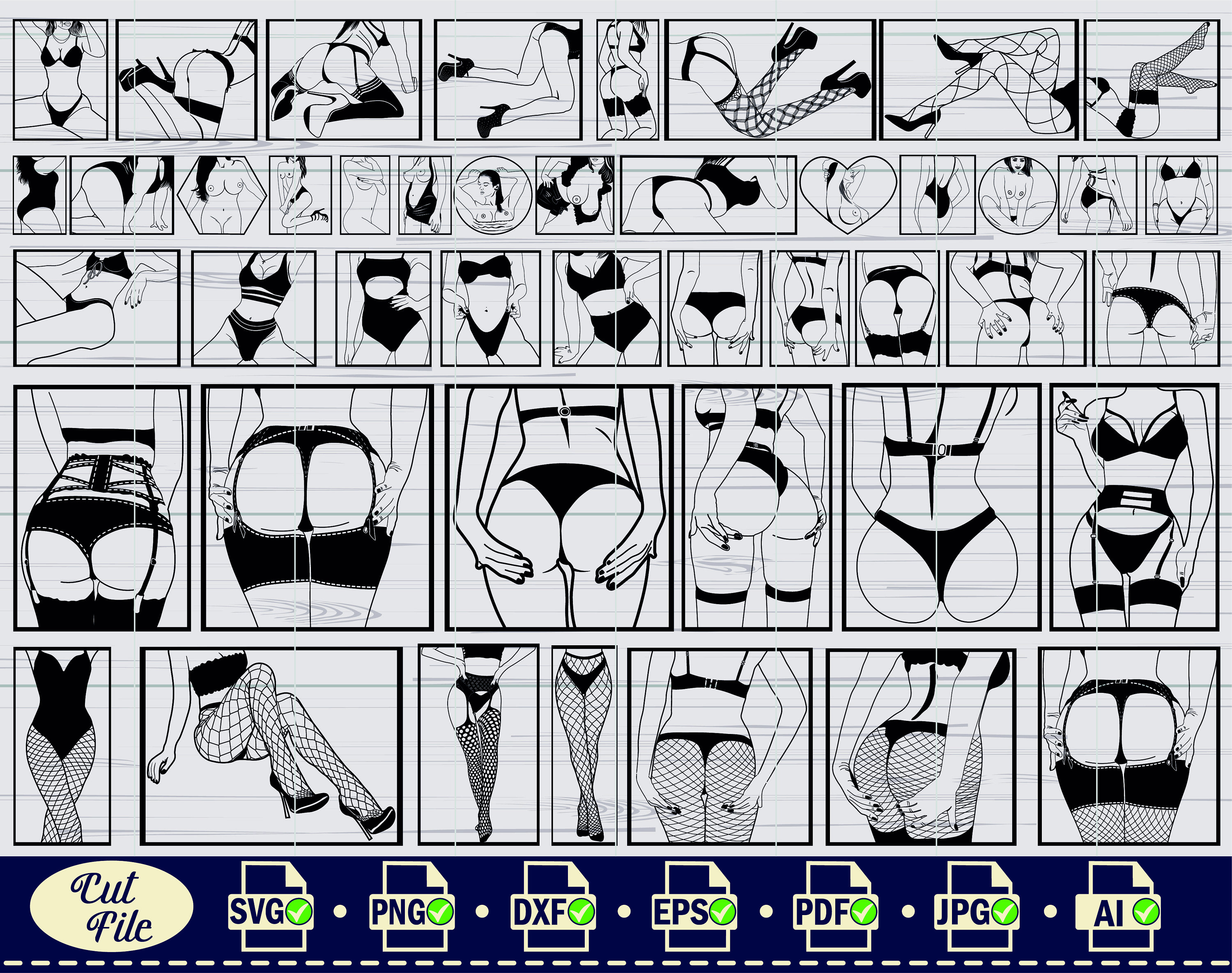 Sexy ass line art - Etsy België, image size:3000x2369