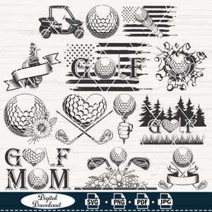 Logotipo de golf Svg, n.º 3, golfista Svg, golf Svg, golfismo Svg, archivos de corte de golf, archivos de golf para Cricut, clipart de golf, golf png, vector de golf, pdf de golf