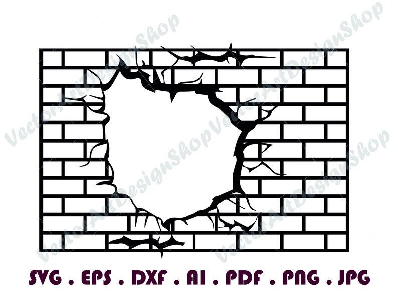Brick Wall 2 SVG Brick Wall Svg Bricks Svg Brick Wall - Etsy Canada