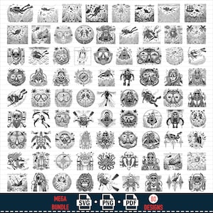 Scuba Diving SVG Clipart Bundle (80 Files)