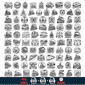 Tren Svg, Tren Locomotora SVG, Motor de vapor, Clipart de tren, Archivos de tren para Cricut, Archivos de corte de tren para Silhouette, Vector, Diseño de tren,