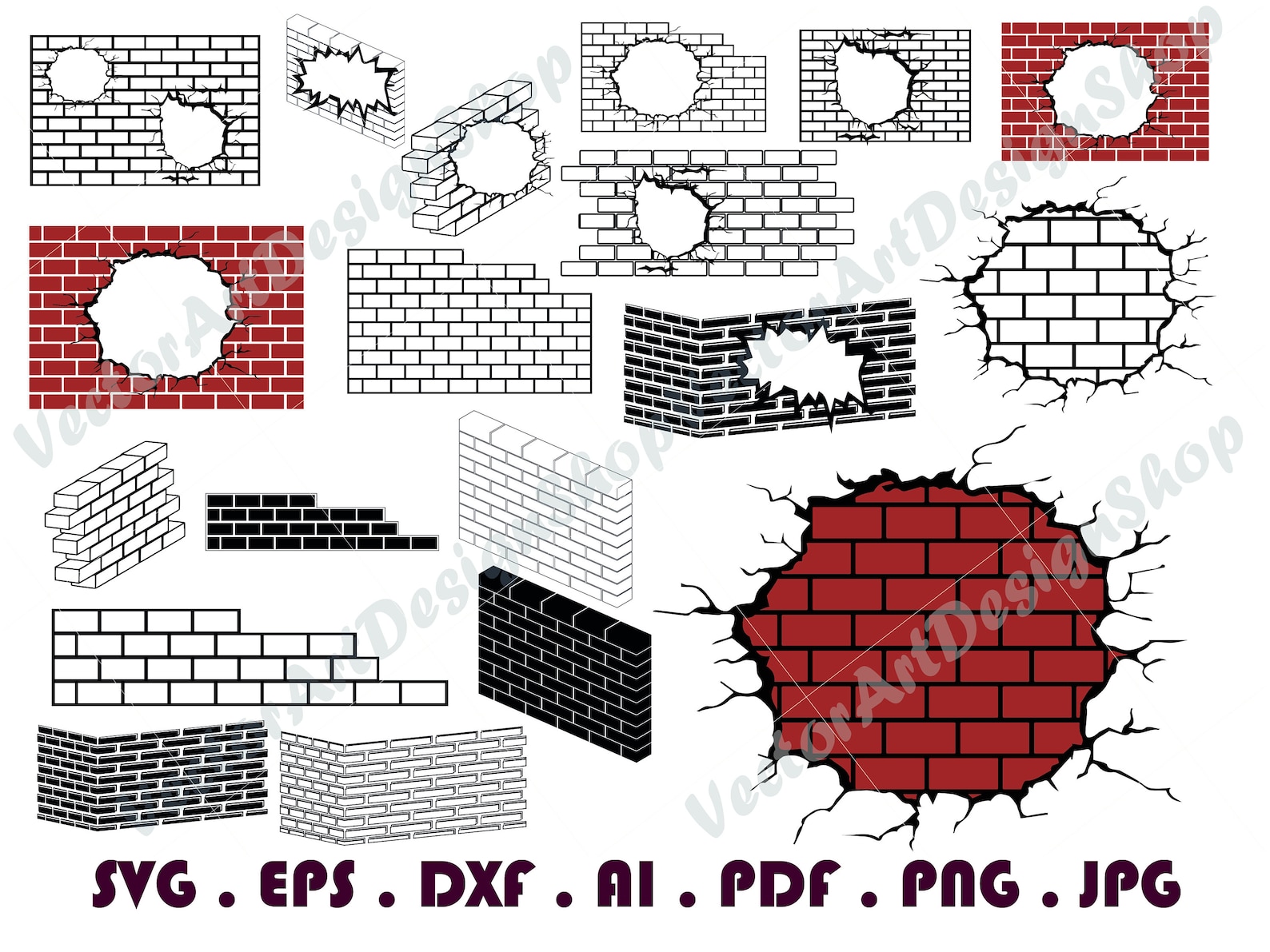 Brick Wall 2 SVG Brick Wall Svg Bricks Svg Brick Wall - Etsy Canada
