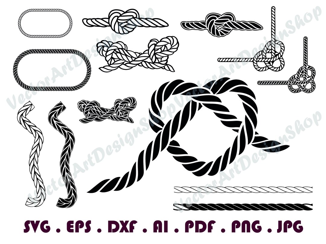 Nautical Knot 2 SVG Nautical Rope SVG Nautical Svg Etsy