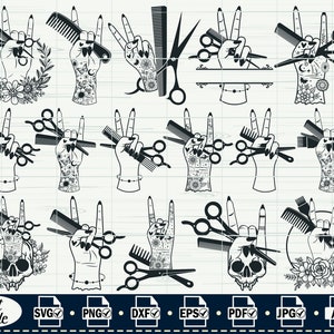 Haar oplichter Svg, #2, kapper hand SVG, kapsel Svg, Barbershop SVG, kapper SVG, kapsalon Svg, kapper Svg-bestanden, Eps, Png