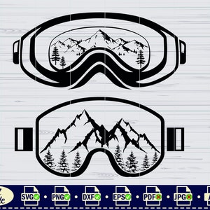 Skiing SVG 4 Ski Svg Ski Helmet Svg Ski Goggles Svg Ski - Etsy