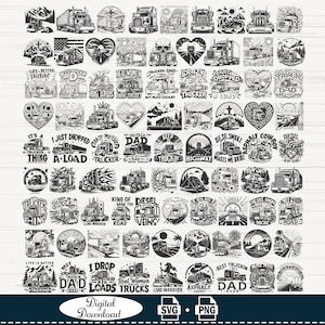 Semi Truck SVG Mega Bundle: Trucking Clipart, Cricut & Silhouette Files (Digital Download)