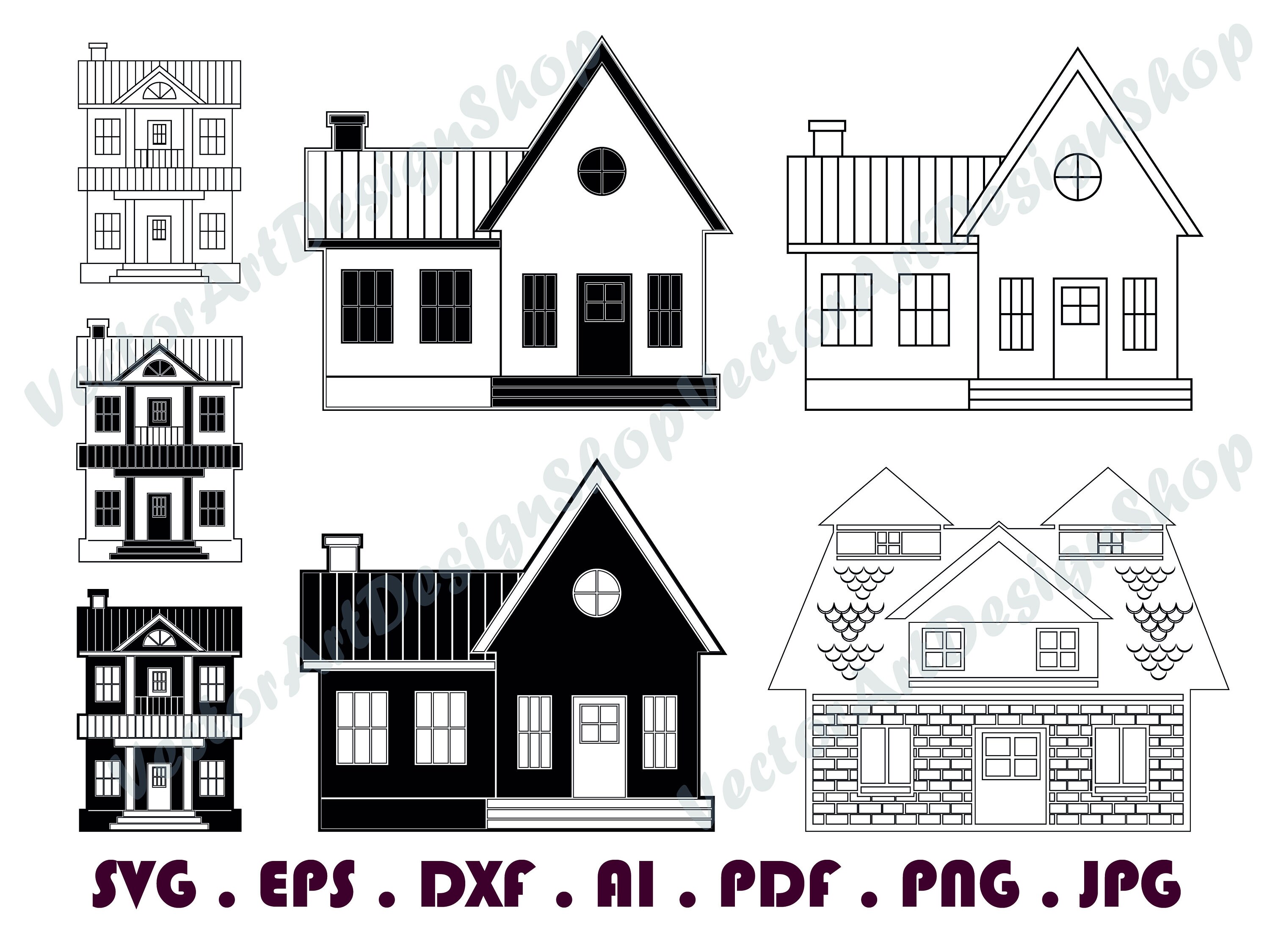 House 2 SVG House Svg Home Svg Real Estate Svg House - Etsy Australia