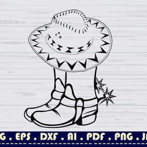 Cowboy Boots SVG File 5 Cowboy Boots With Sunflowers SVG - Etsy