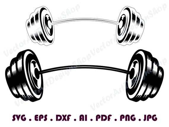 Barbell SVG Weights SVG Bodybuilding Svg Barbell Clipart - Etsy Norway