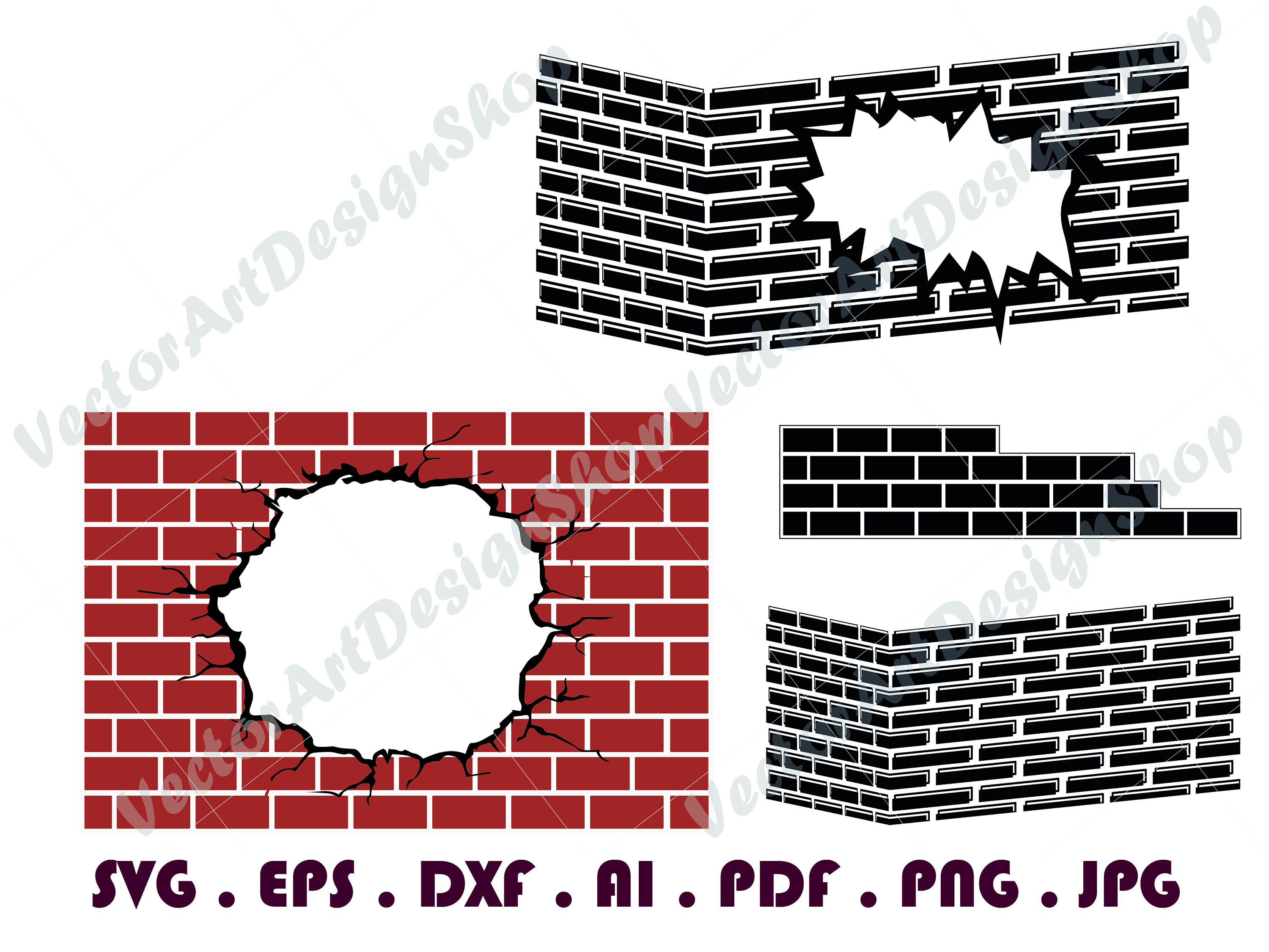 Brick Wall 2 SVG Brick Wall Svg Bricks Svg Brick Wall - Etsy Canada