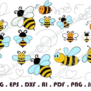 Bee SVG PNG #8, Files for cutting machines, digital clipart, bumble bee, silhouette, layered