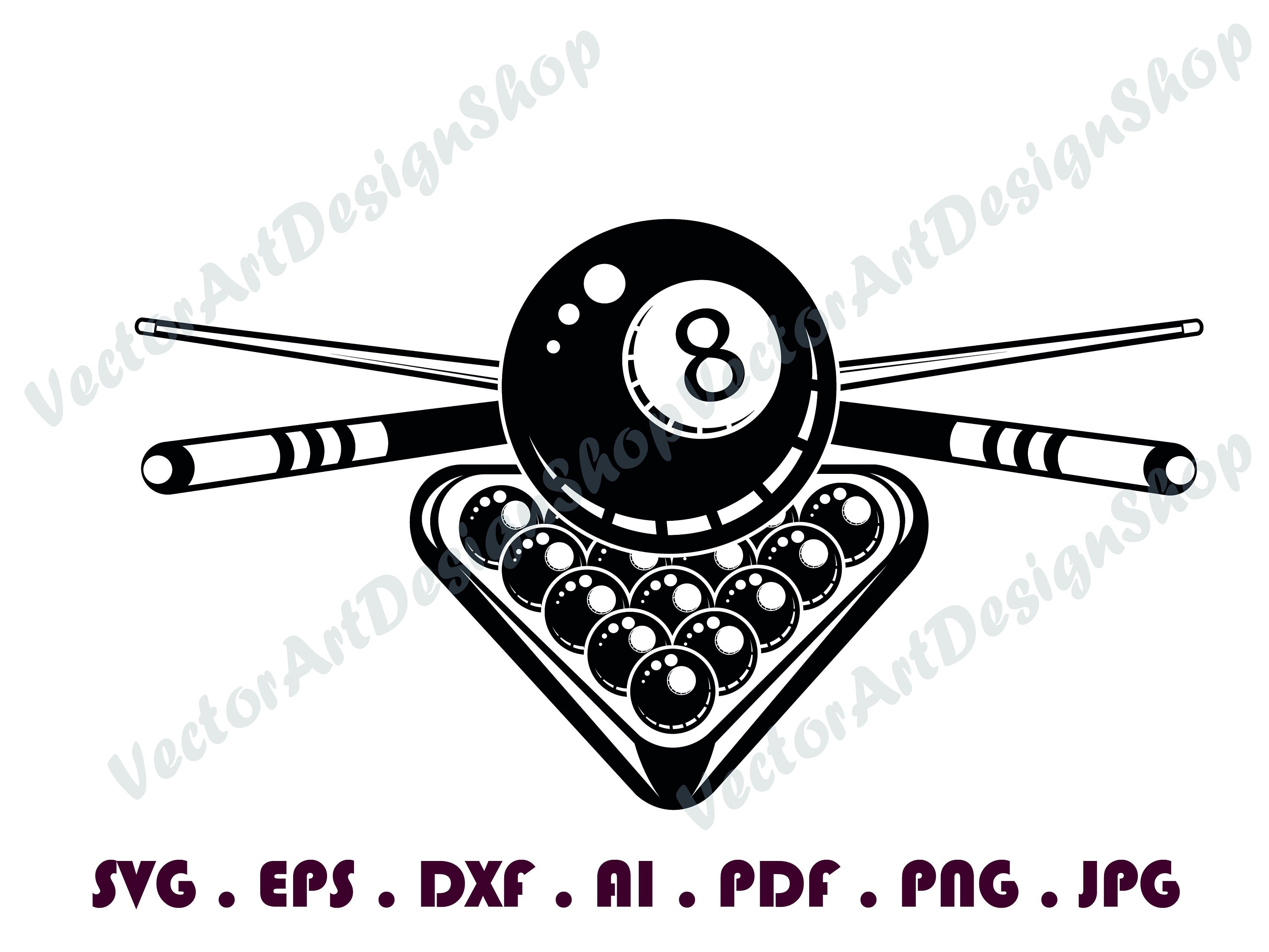 Billiards 2 Svg Bundle Snooker Svg Pool Svg Billiards | Etsy