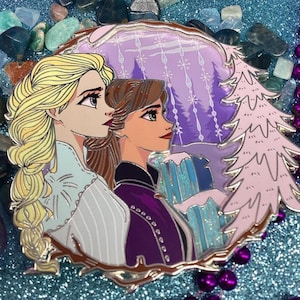 Frozen Sisters /Together Forever !/ Elsa/Anna/Truth/ Family/Fantasy pin/Disney fandom/Fan Art/ Queen Elsa/ Queen Anna