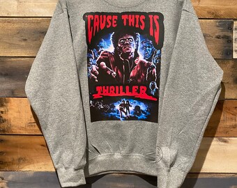 michael jackson thriller sweatshirt