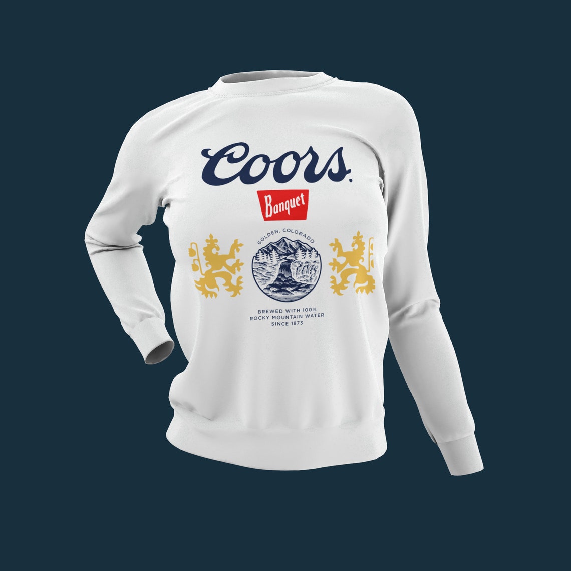 Coors Banquet Vintage Logo Sweatshirt Beer Sweatshirt Coors Etsy