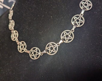 Pentacle Choker Necklace