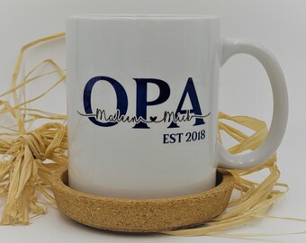 Tasse Oma Opa Mama Papa - Spülmaschinenfest *  Personalisierbar * Kindernamen * Geschenk