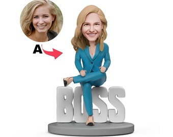 Boss Gifts For Women, Custom Bobblehead, Personalized Gift For Boss, Thank You Gift For Boss, World Best Boss