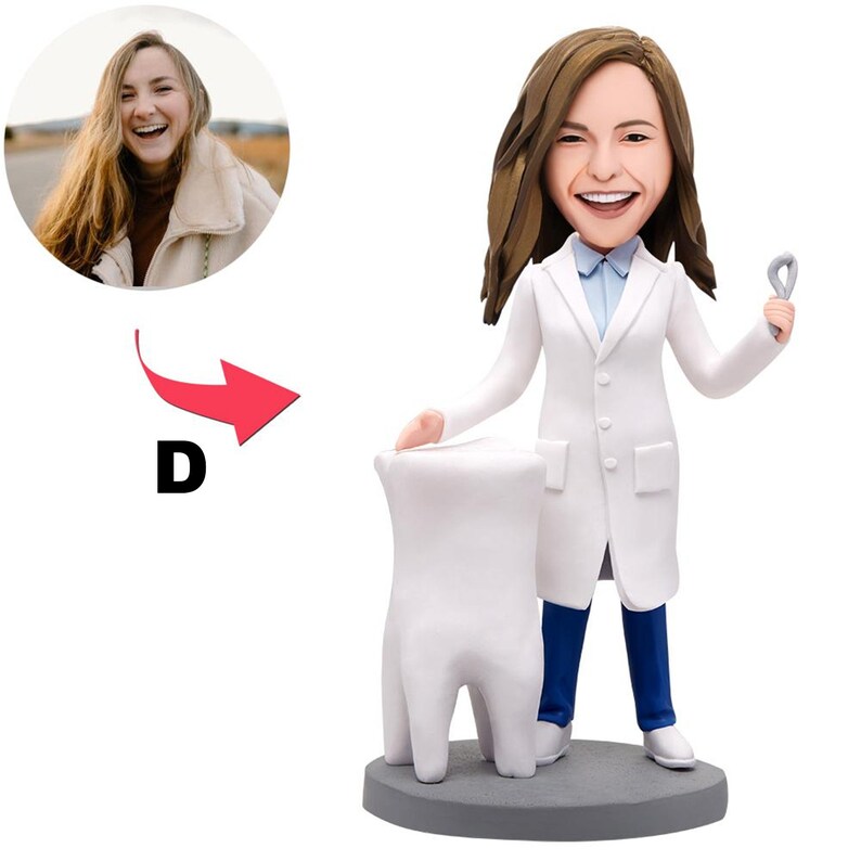 Custom Dentist Bobblehead Goctor Bobblehead Bobble Head Etsy